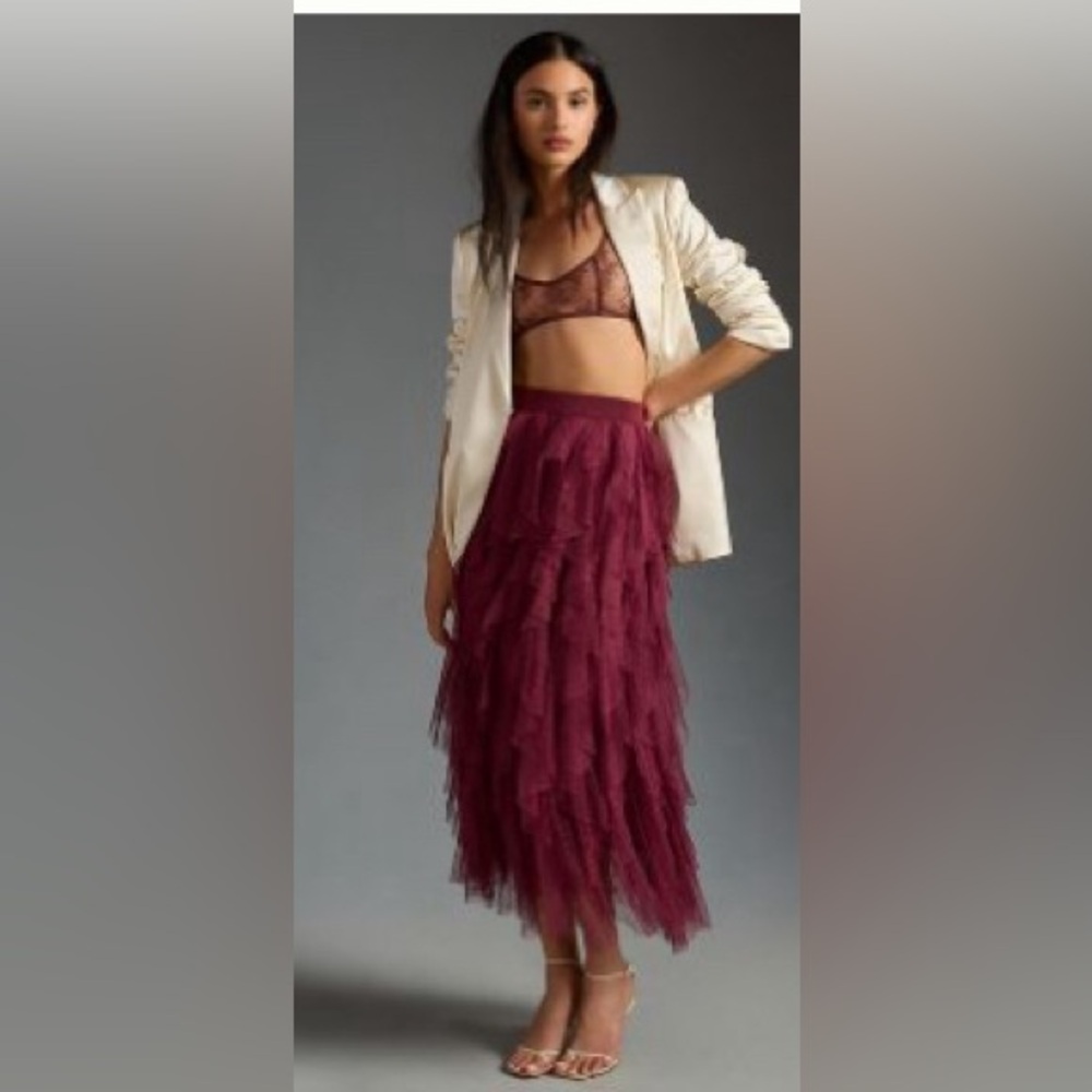 Anthropologie tulle skirt